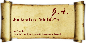 Jurkovics Adrián névjegykártya