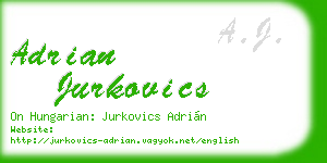 adrian jurkovics business card